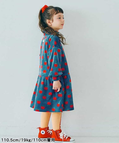 天鵝絨觸感柔軟絨毛保暖連衣裙 Link