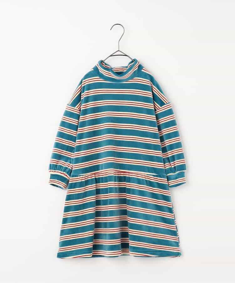 天鵝絨觸感柔軟絨毛保暖連衣裙 Link