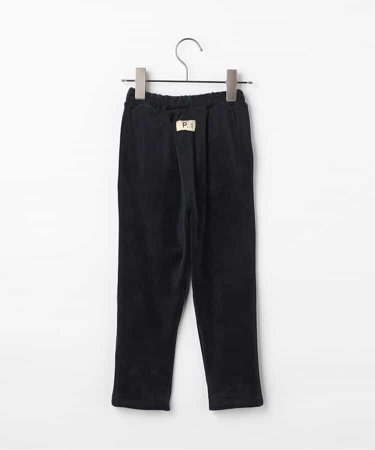 天鵝絨觸感柔軟起毛抓絨保暖打褶長褲 Link