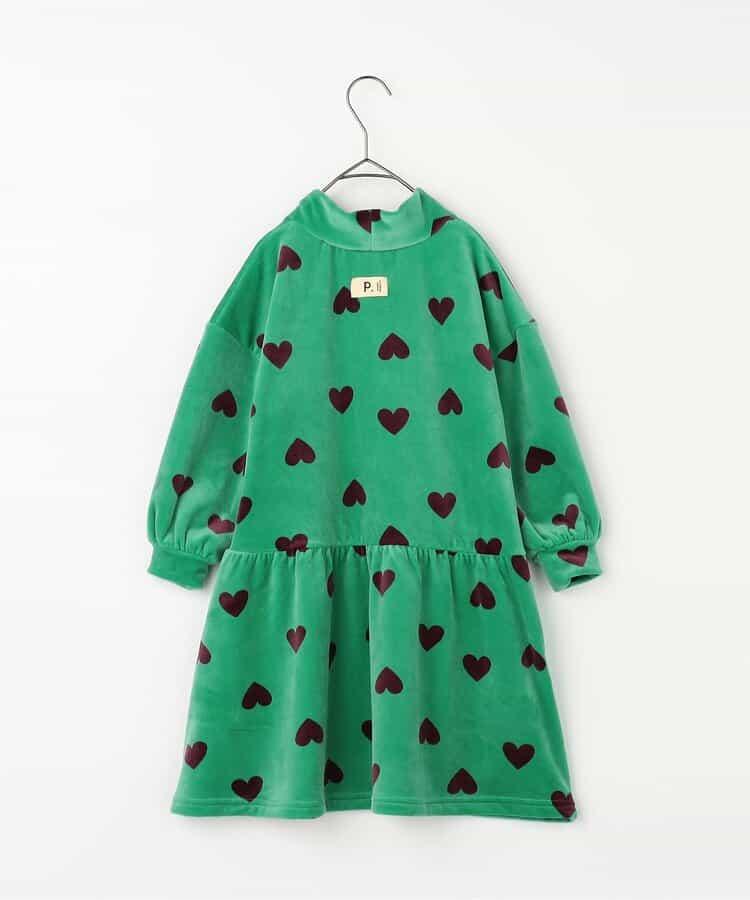 天鵝絨觸感柔軟絨毛保暖連衣裙 Link