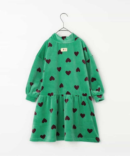 天鵝絨觸感柔軟絨毛保暖連衣裙 Link