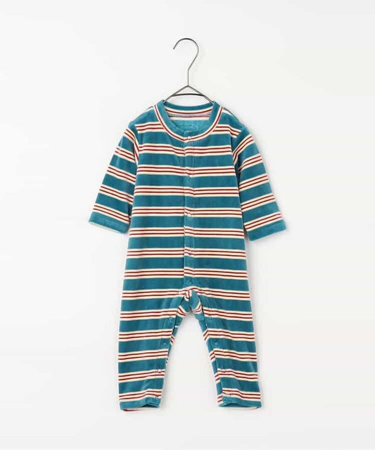 天鵝絨觸感柔軟絨毛保暖連體衣 Link