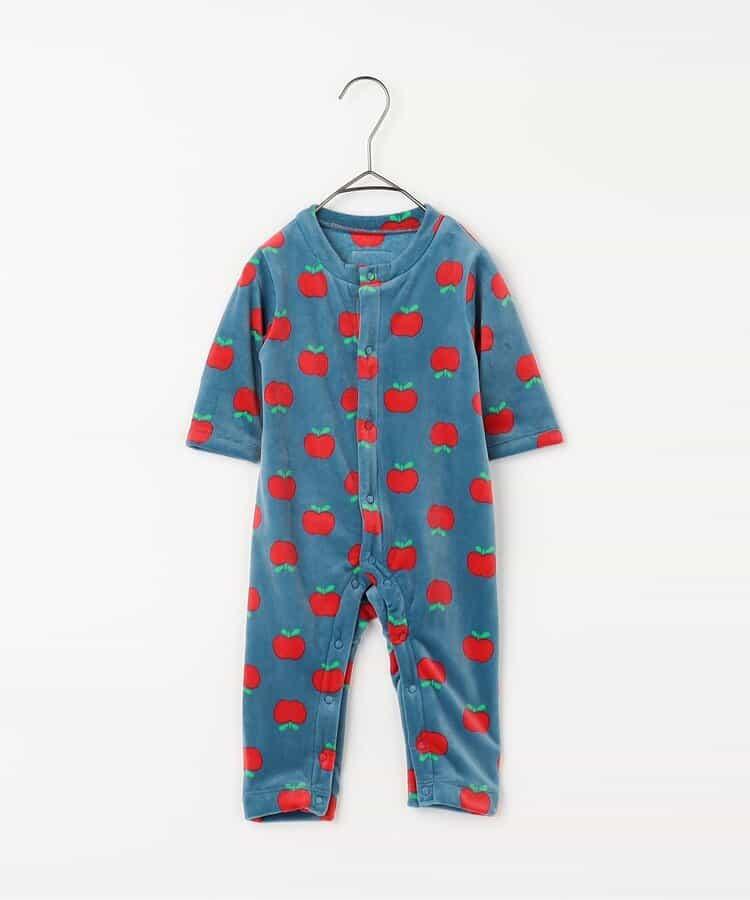 天鵝絨觸感柔軟絨毛保暖連體衣 Link