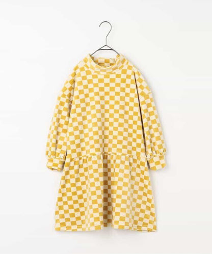 天鵝絨觸感柔軟絨毛保暖連衣裙 Link