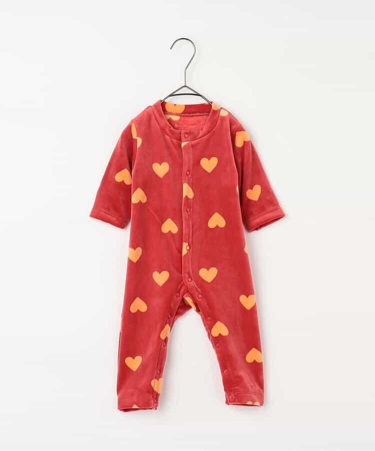 天鵝絨觸感柔軟絨毛保暖連體衣 Link