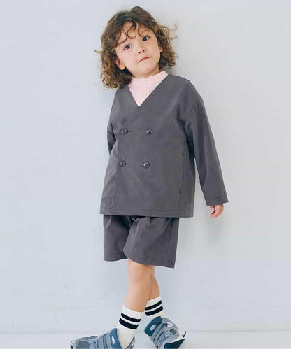 無領雙排扣西裝外套 正裝適用