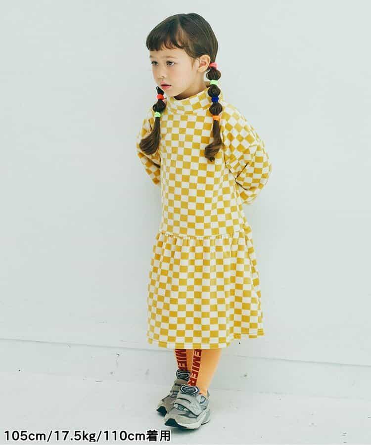 天鵝絨觸感柔軟絨毛保暖連衣裙 Link