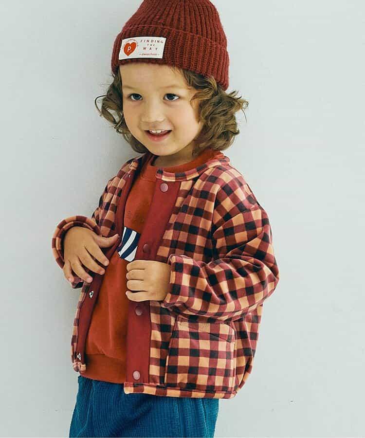 天鵝絨觸感柔軟絨毛抓絨按扣開衫