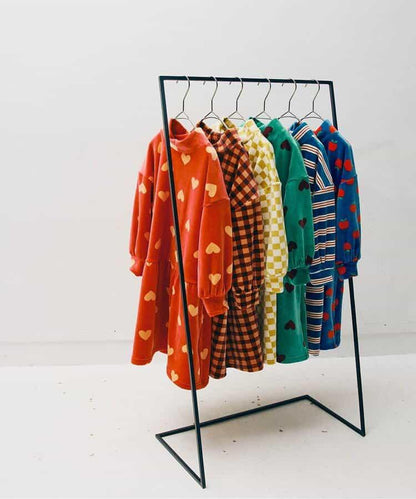 天鵝絨觸感柔軟絨毛保暖連衣裙 Link