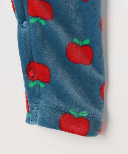 天鵝絨觸感柔軟絨毛保暖連體衣 Link