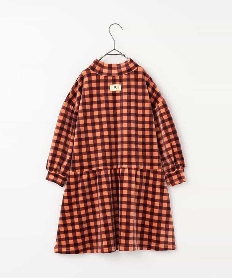 天鵝絨觸感柔軟絨毛保暖連衣裙 Link