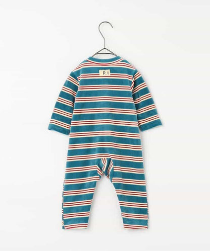 天鵝絨觸感柔軟絨毛保暖連體衣 Link