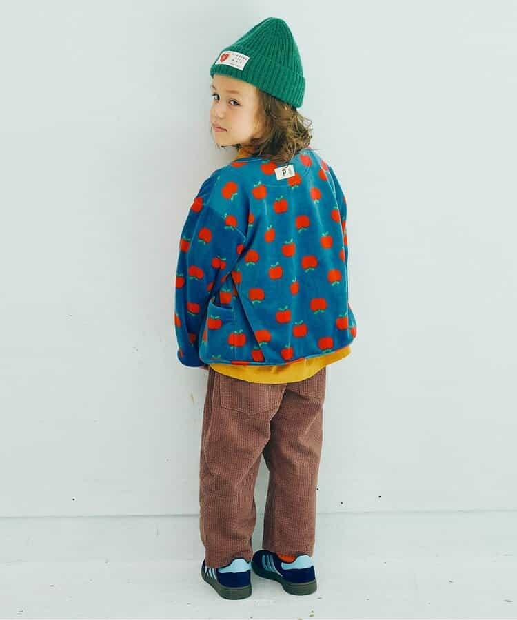 天鵝絨觸感柔軟絨毛抓絨按扣開衫