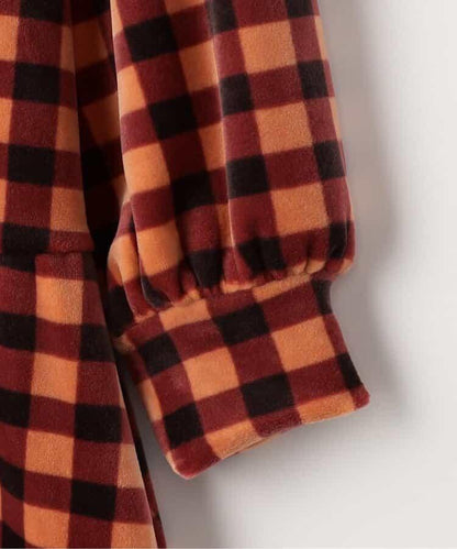 天鵝絨觸感柔軟絨毛保暖連衣裙 Link