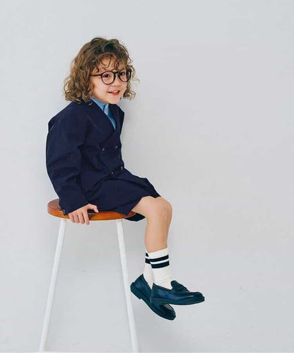 無領雙排扣西裝外套 正裝適用