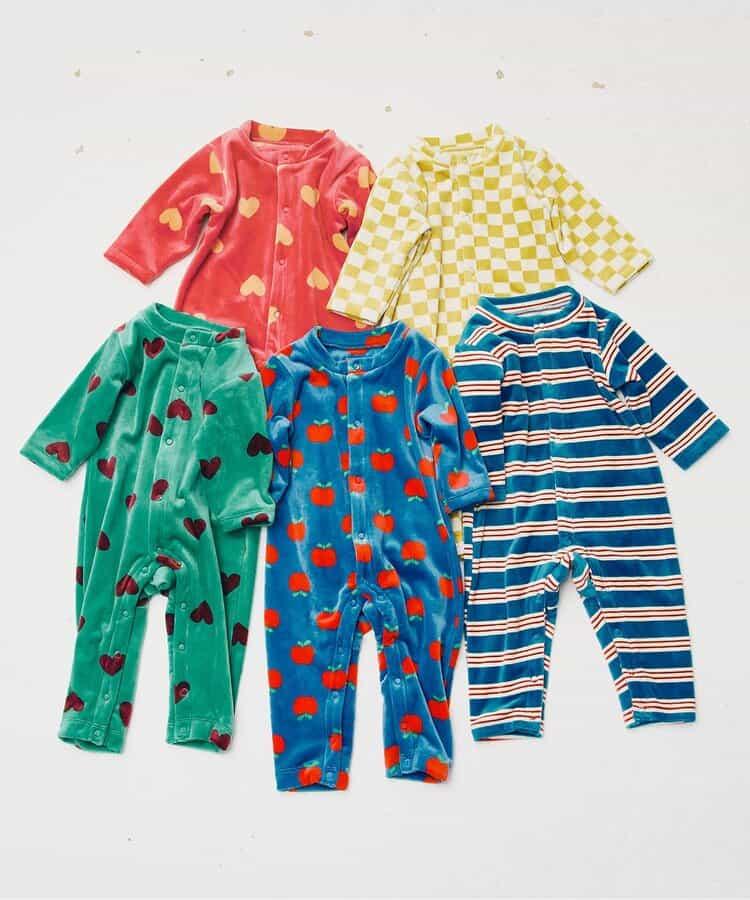 天鵝絨觸感柔軟絨毛保暖連體衣 Link