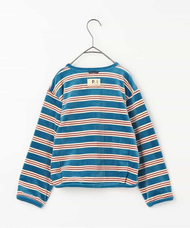 天鵝絨觸感柔軟絨毛抓絨按扣開衫