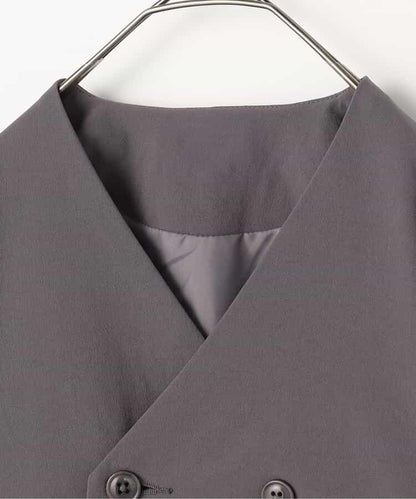 無領雙排扣西裝外套 正裝適用