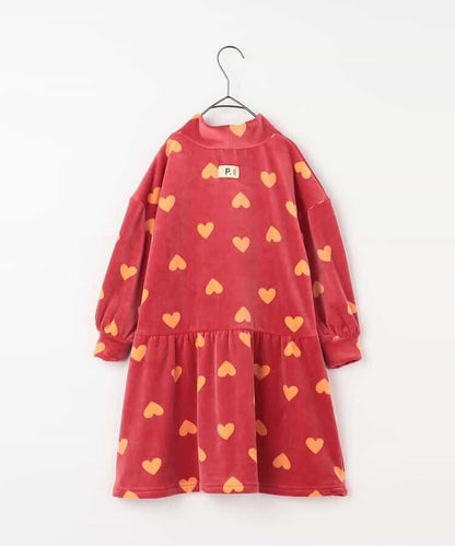 天鵝絨觸感柔軟絨毛保暖連衣裙 Link