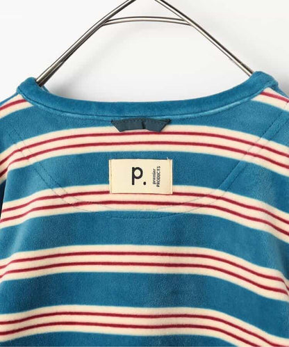 天鵝絨觸感柔軟絨毛抓絨按扣開衫