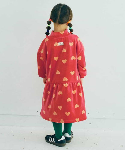 天鵝絨觸感柔軟絨毛保暖連衣裙 Link