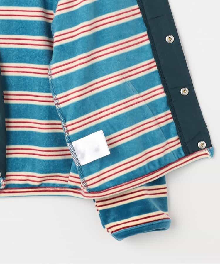 天鵝絨觸感柔軟絨毛抓絨按扣開衫