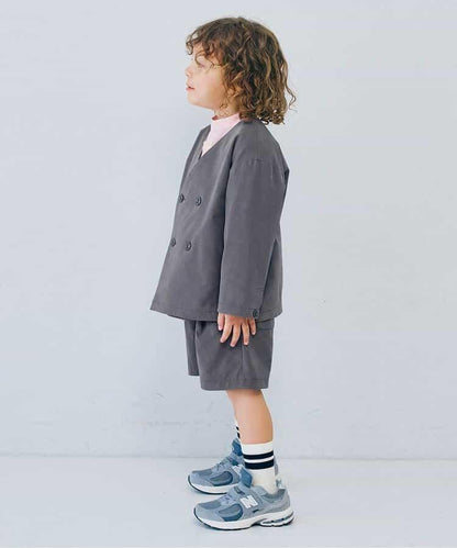 無領雙排扣西裝外套 正裝適用