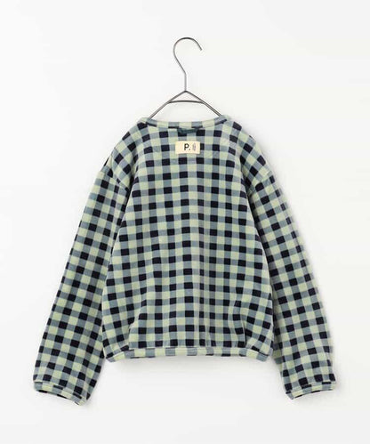 天鵝絨觸感柔軟絨毛抓絨按扣開衫