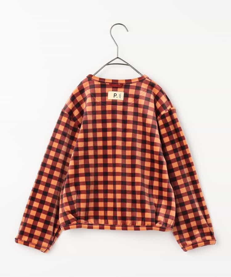 天鵝絨觸感柔軟絨毛抓絨按扣開衫