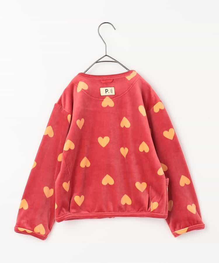 天鵝絨觸感柔軟絨毛抓絨按扣開衫