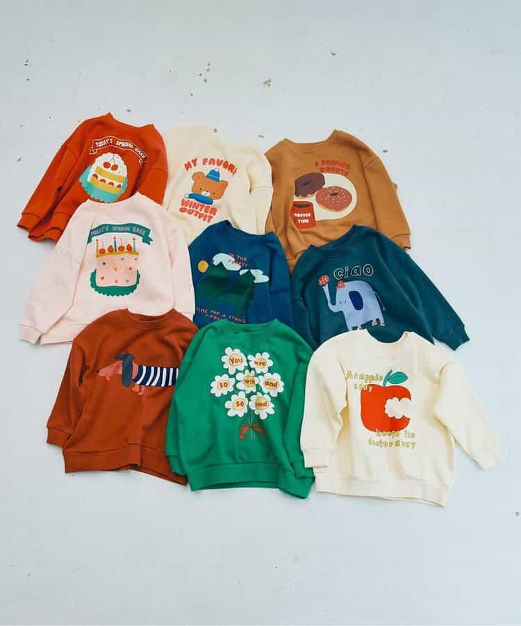 想要多色入手的多款圖案加絨衛衣