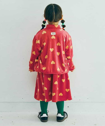 天鵝絨觸感柔軟絨毛抓絨按扣開衫