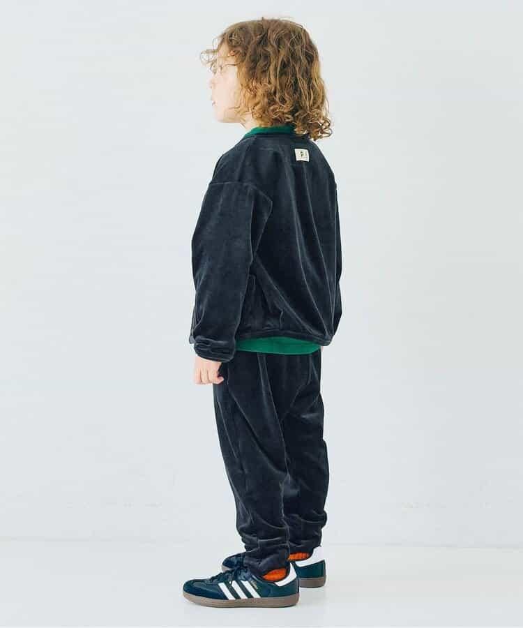 天鵝絨觸感柔軟絨毛抓絨按扣開衫