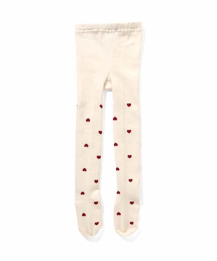 愛心雪花圖案連褲襪