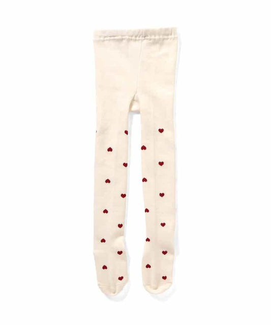 愛心雪花圖案連褲襪