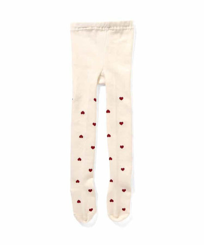 愛心雪花圖案連褲襪