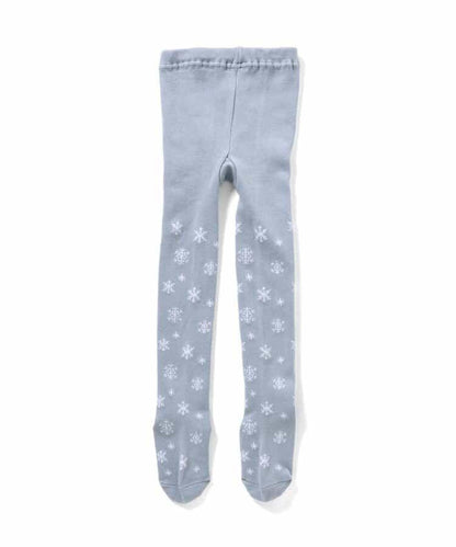 愛心雪花圖案連褲襪