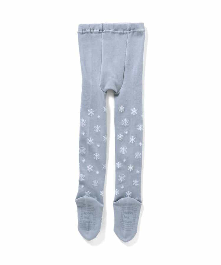 愛心雪花圖案連褲襪