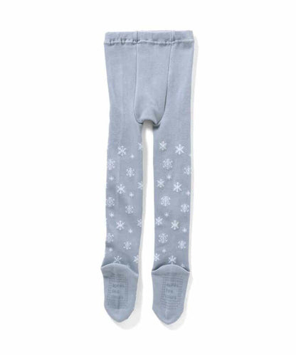 愛心雪花圖案連褲襪