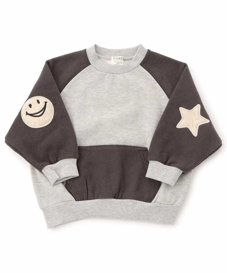 肘部補丁插肩袖衛衣