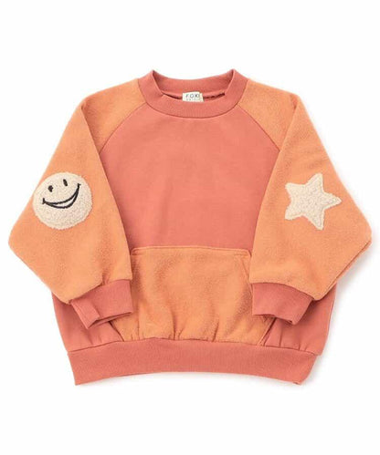 肘部補丁插肩袖衛衣