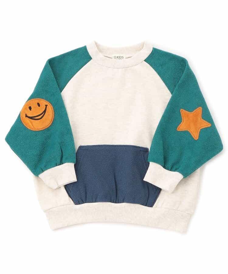 肘部補丁插肩袖衛衣