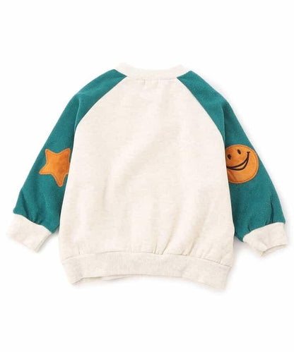 肘部補丁插肩袖衛衣