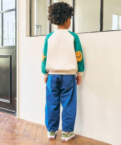 肘部補丁插肩袖衛衣