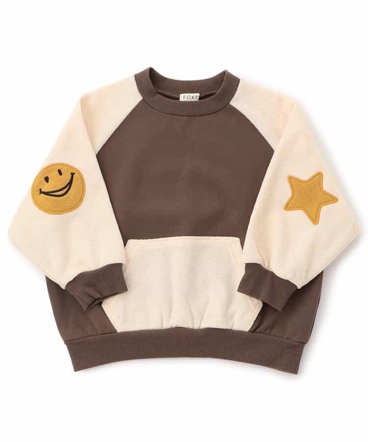 肘部補丁插肩袖衛衣