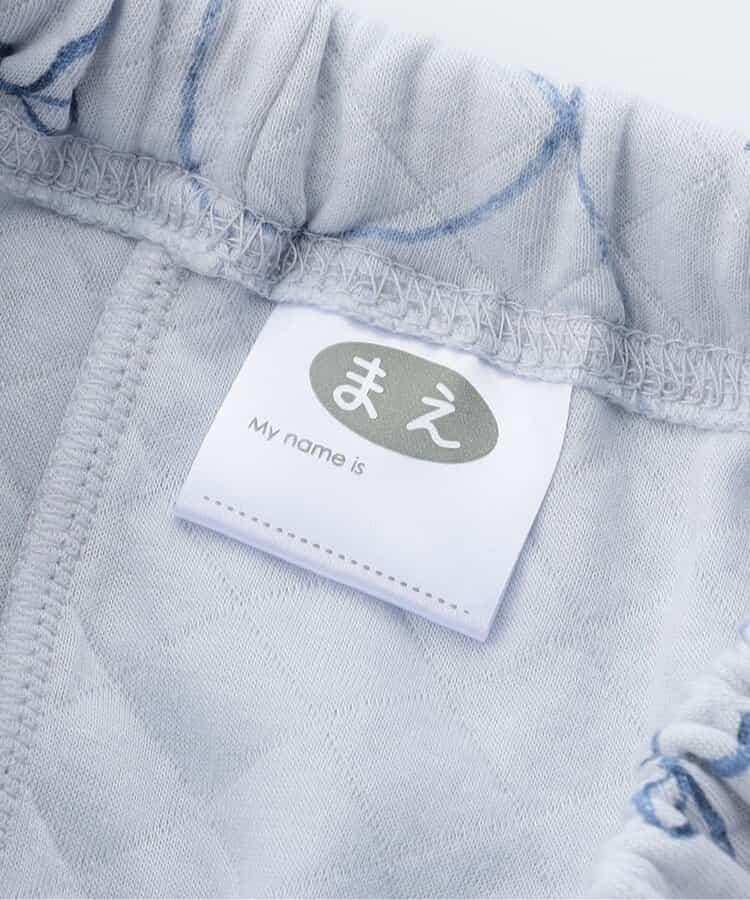 蝴蝶結圖案針織絎縫荷葉邊家居服