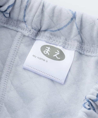 蝴蝶結圖案針織絎縫荷葉邊家居服