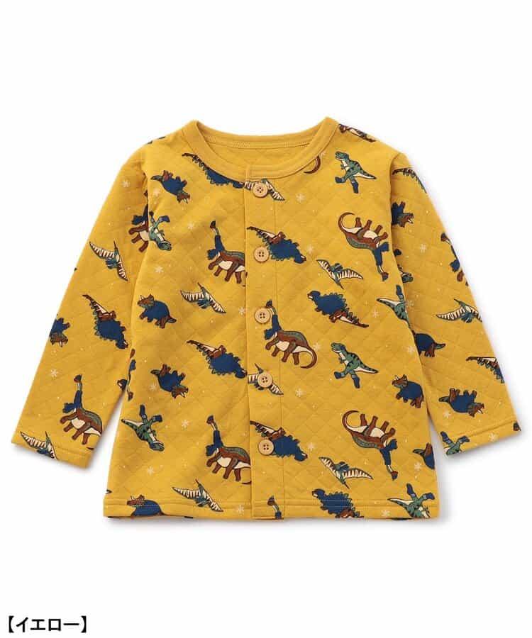 冬季恐龍圖案針織絎縫睡衣