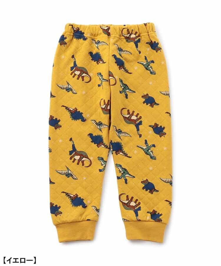 冬季恐龍圖案針織絎縫睡衣