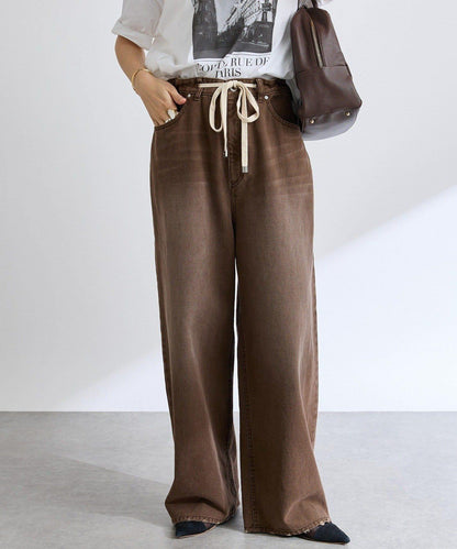 【RIVE DROITE】抽繩休閒長褲